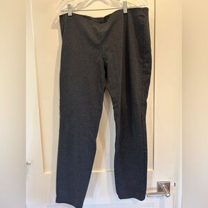 Eileen fisher dark gray stretchy straight comfy pants L BOGO